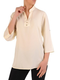 Pastelowa bluzka koszulowa ze stójką 29559