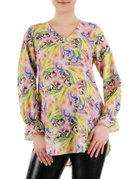Elegancka bluzka damska w oryginalny wzór 35804