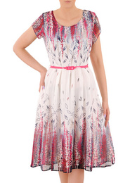 Sukienka damska w kontrastowym wzorze 36041